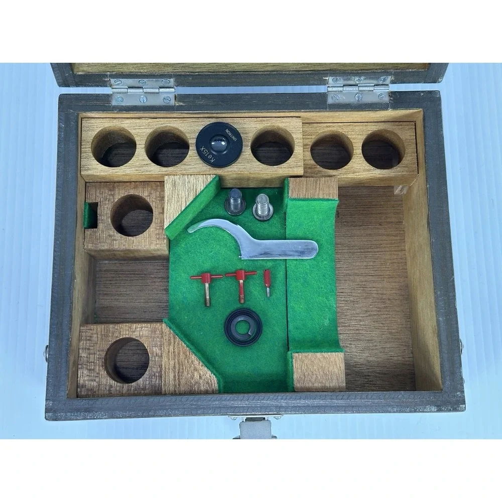 Vintage Wood‎ Wooden Microscope Accessories Box Carrying Case